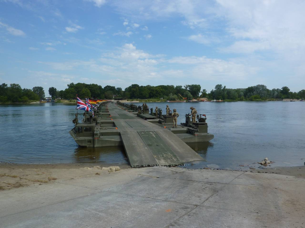 River crossing during Exercise Anaconda 2016. Source: General Dynamics European Land Systems.