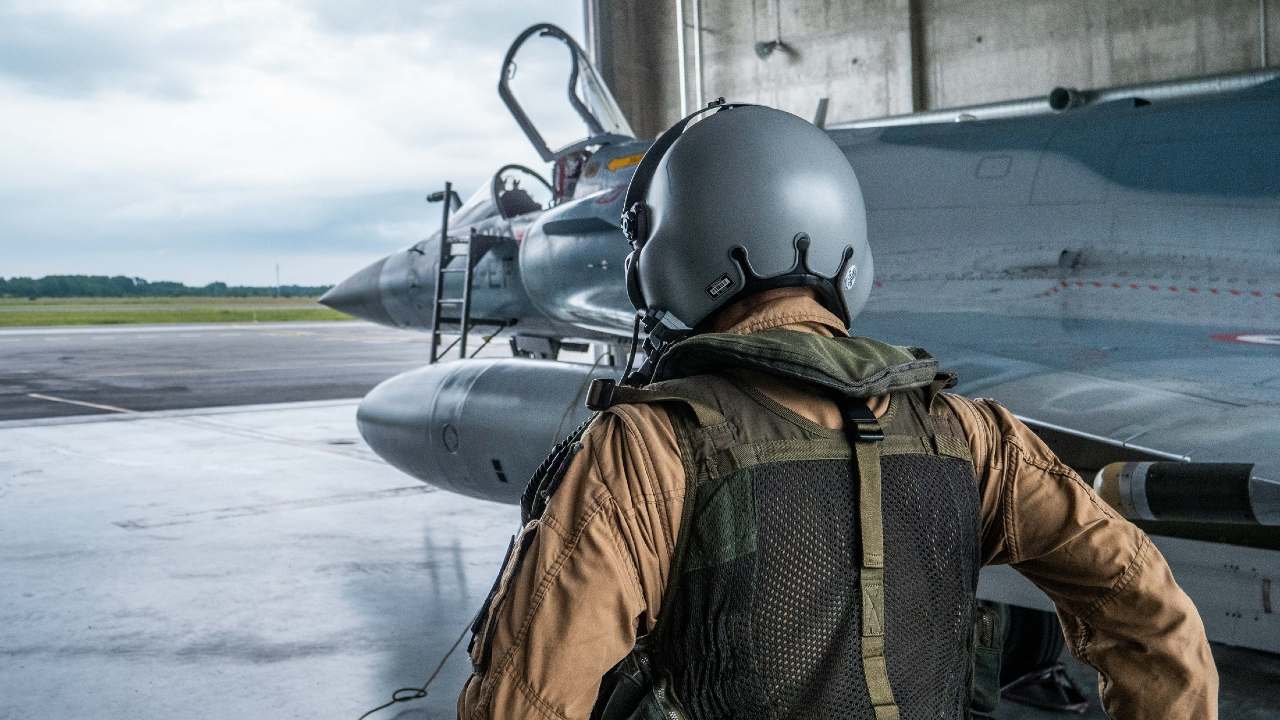A French pilot boards his Mirage 2000 at Ämari Air Base in Estonia. NATO