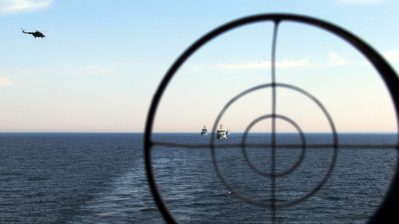 Photo: NATO vessels during exercise Open Spirit 2021. Credit: Normunds Meži?š, Latvian Armed Forces.