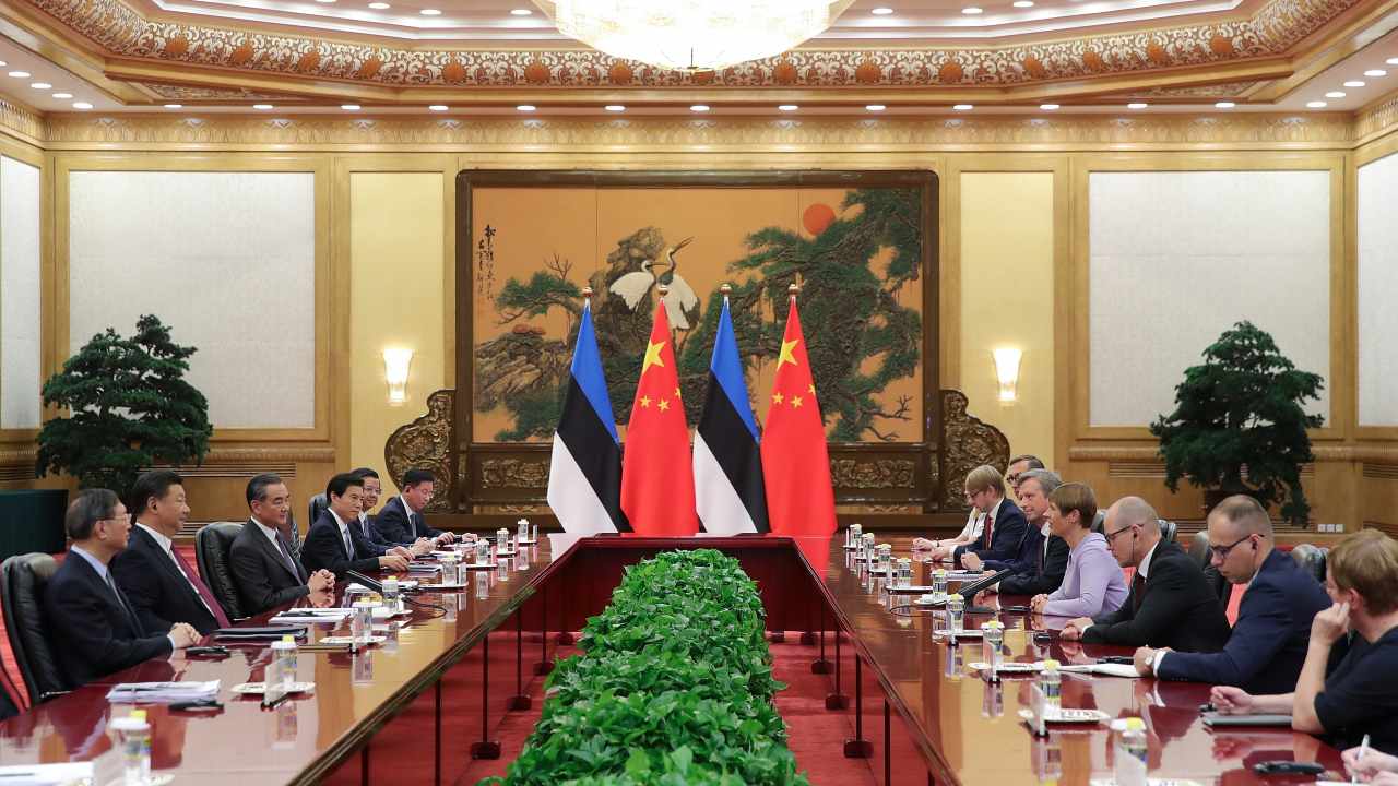 Photo: Estonia's President Kersti Kaljulaid attends a meeting with China's President Xi Jinping at The Great Hall Of The People in Beijing, China September 18, 2018. Credit: Lintao Zhang/Pool via REUTERS.