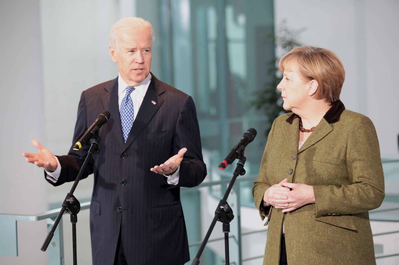 Photo: Vice President Joe Biden gives his remarks to the press. February 1, 2013. Credit: United States Embassy of Germany