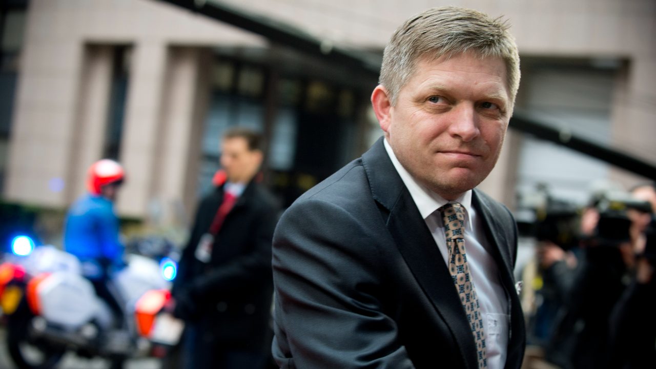 Photo: Then Slovakian Prime Minister, Robert Fico, attends a summit in Brussels. Credit: European Council