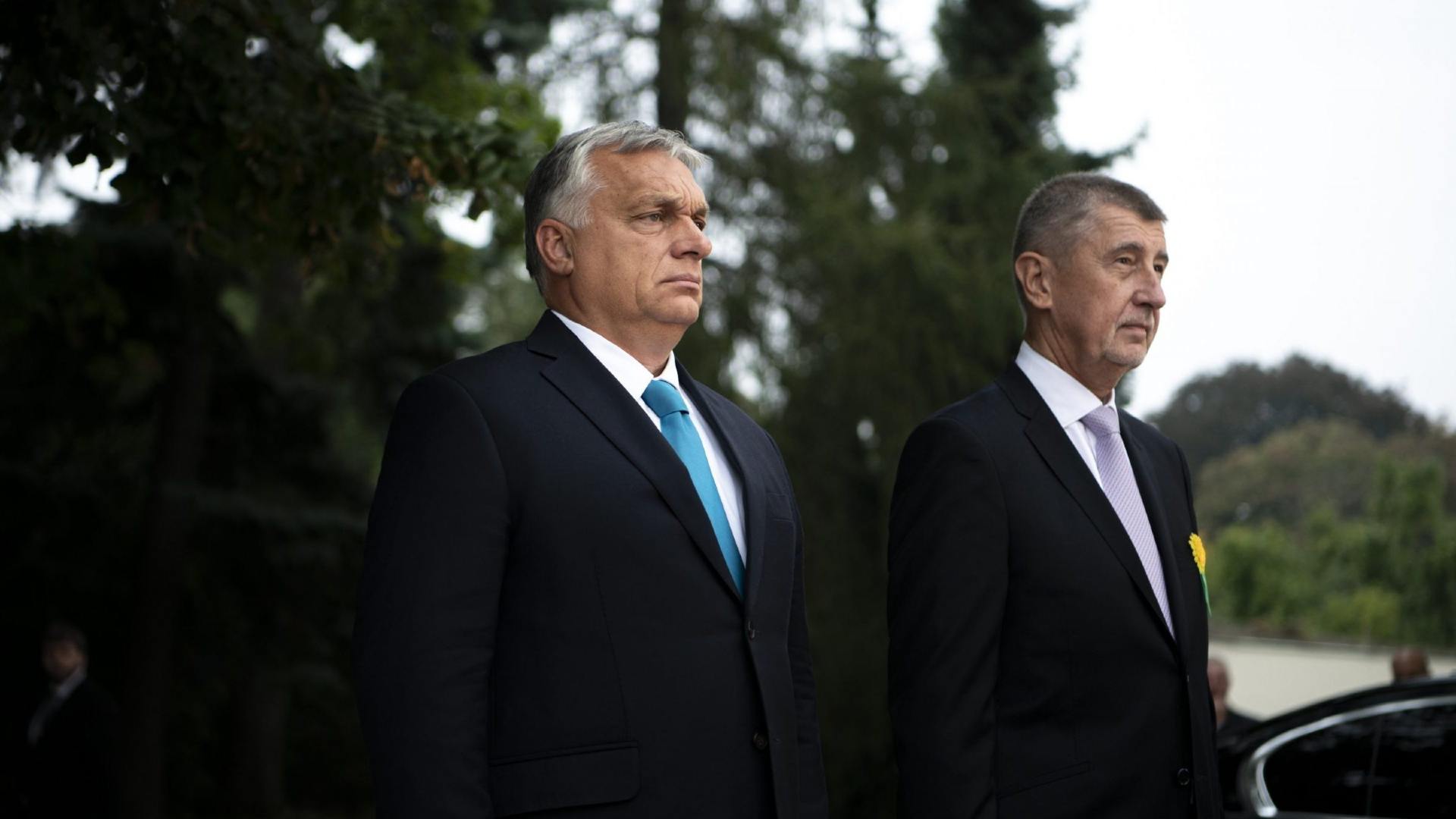 Photo: Prime Minister Viktor Orban and Czech Prime Minister Andrej Babis hold a press conference at the Ústí nad Labem in northern Bohemia on September 29, 2021. Photograph: MTI/Prime Minister's Press Office/Benko Vivien Cher
