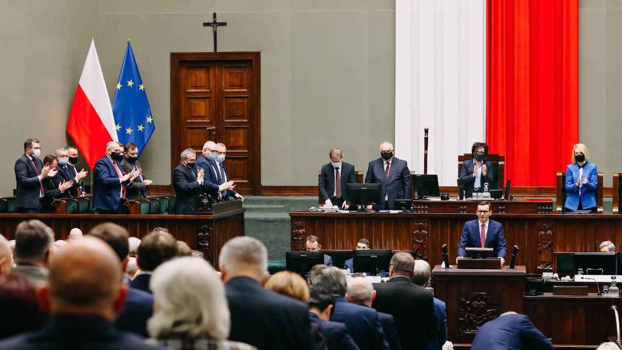 Photo: Extraordinary sitting of the Sejm of the Republic of Poland. Credit: Krystian Maj/KPRM.