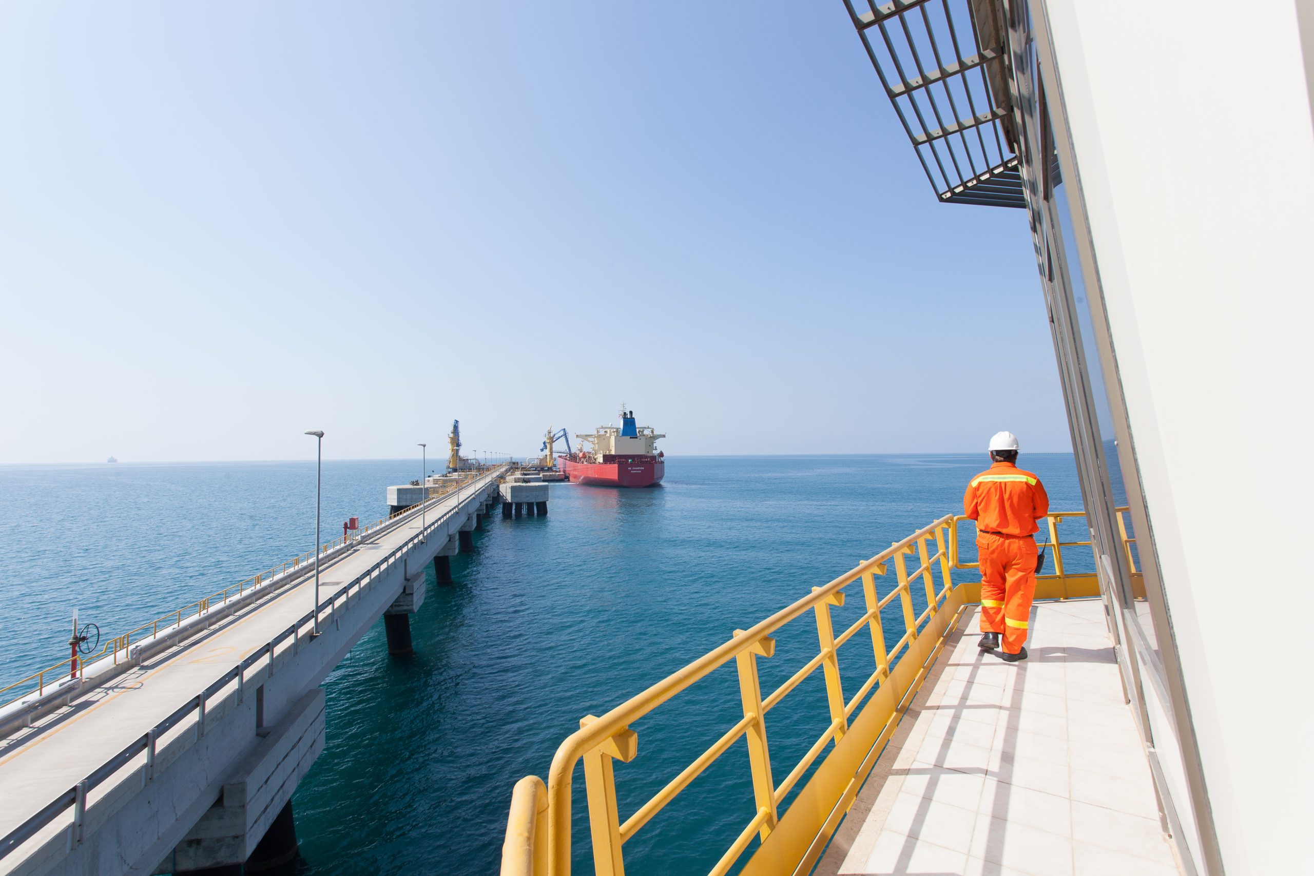 Photo: View of the jetty from the Jetty Control Room at the Ceyhan Terminal, Turkey. Credit: bp via Flickr. https://flic.kr/p/of8eAb